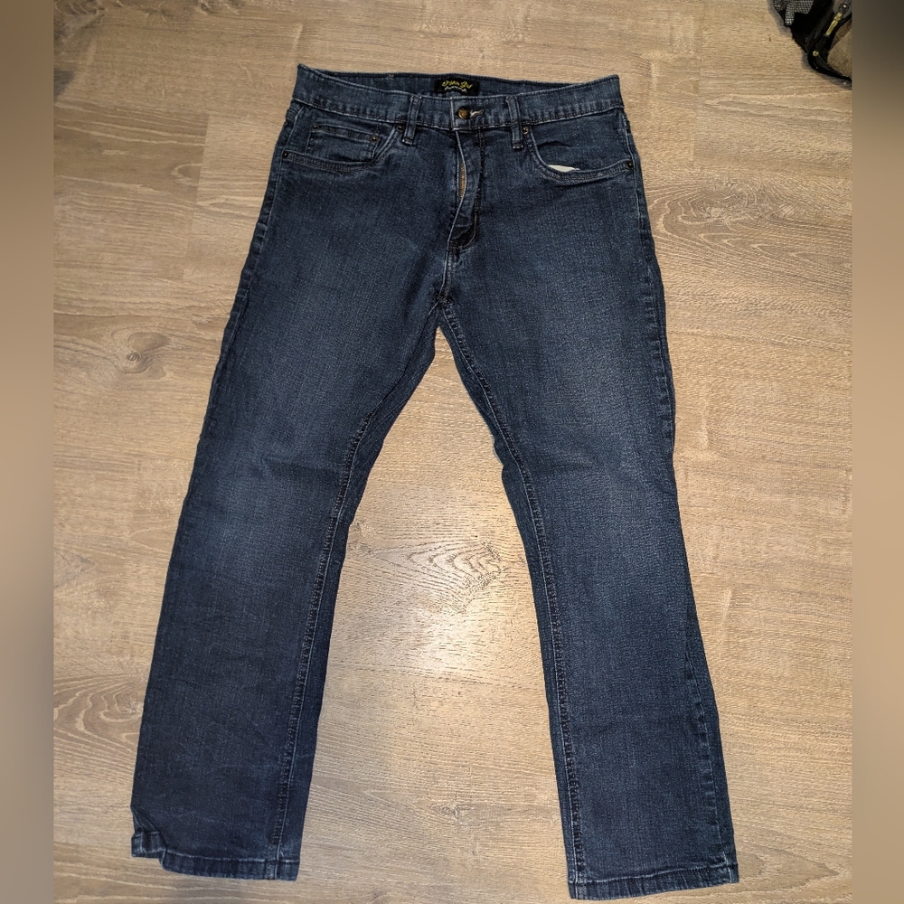 Men's Classic Blue Straight Jeans